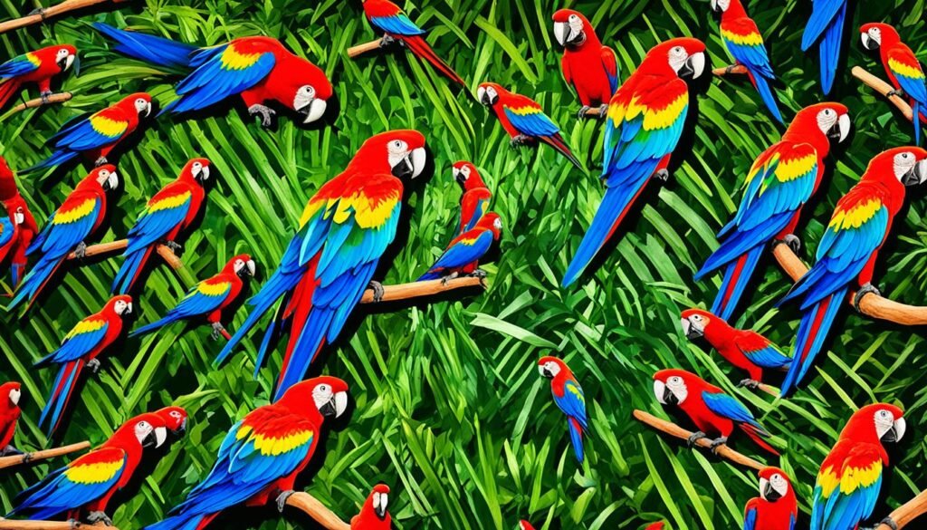 parrots of south america