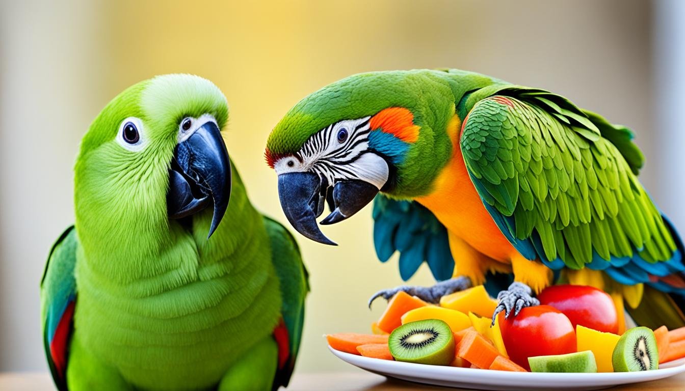 What do parrots eat?