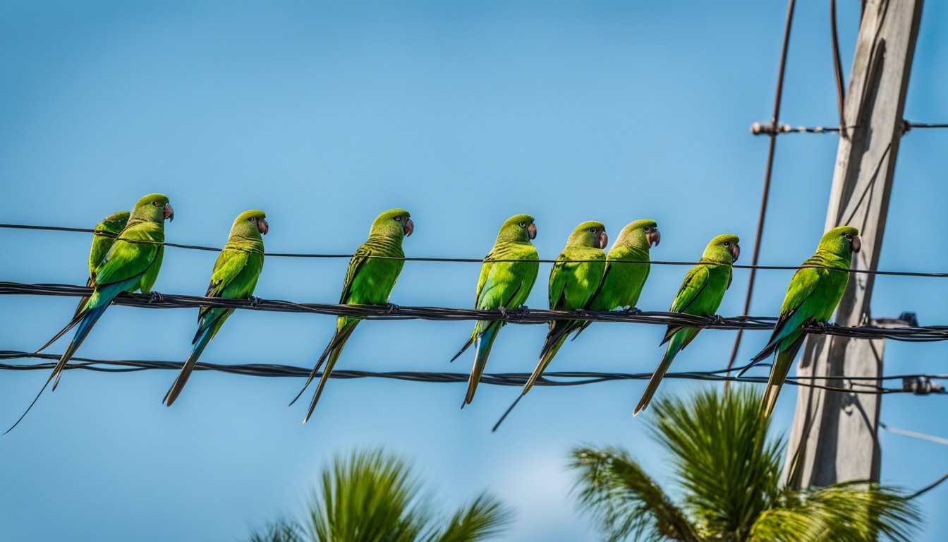 Why is the monk parakeet a problem in Florida?